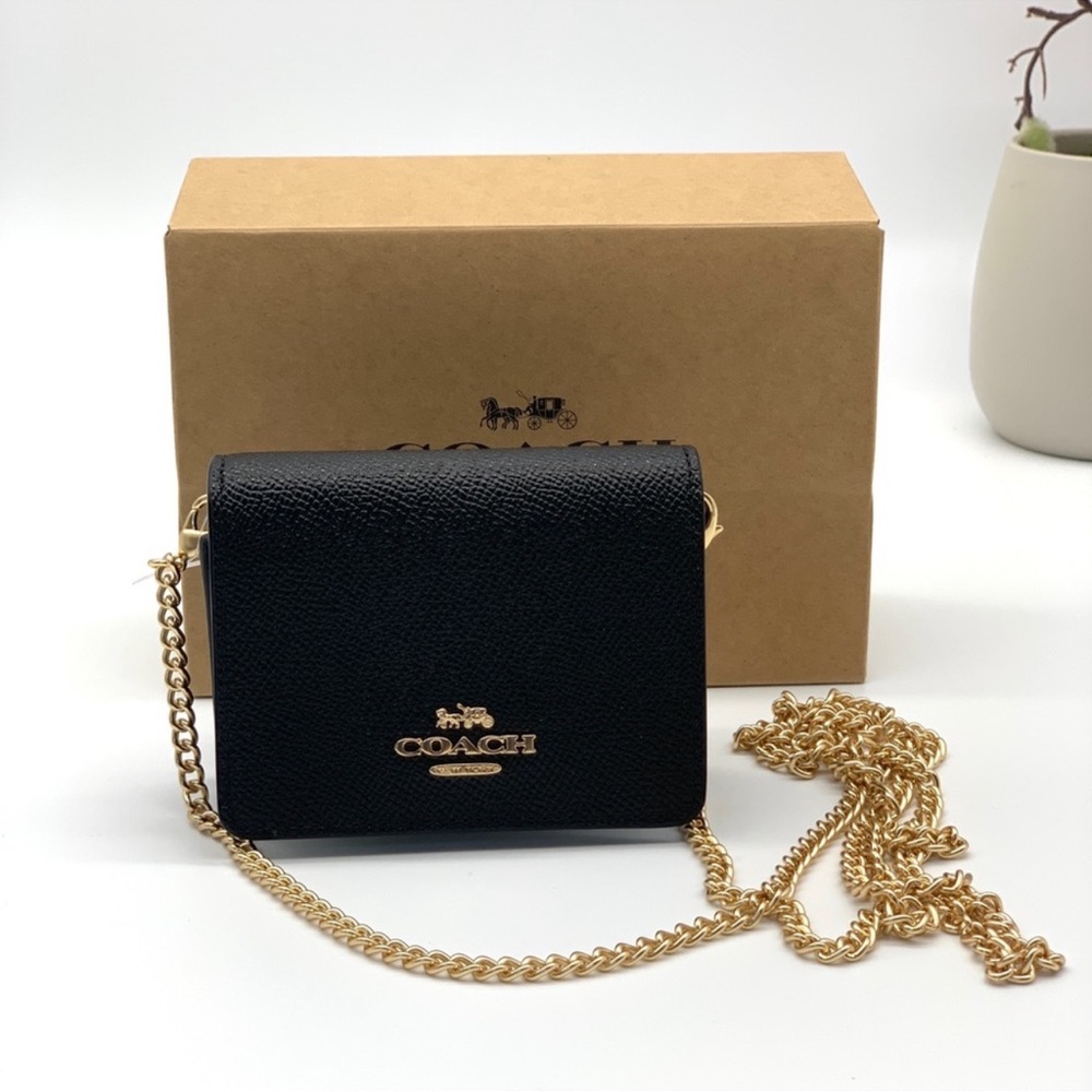 COACH  Card Case On A Chain